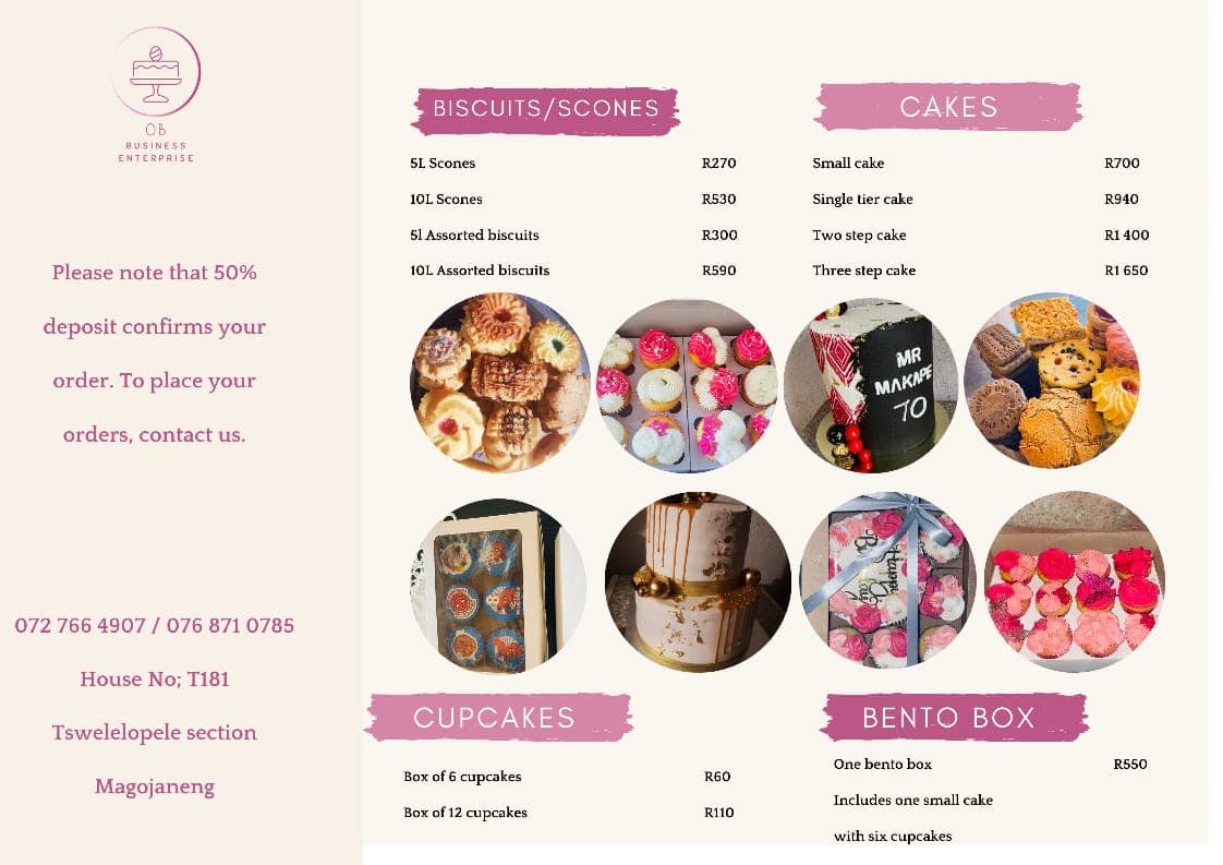 OB Business Enterprise Menu